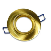 Trade Shop - Porta Faretto Da Incasso Tondo Supporto Faretti Portafaretto Controsoffitto P12 - Oro