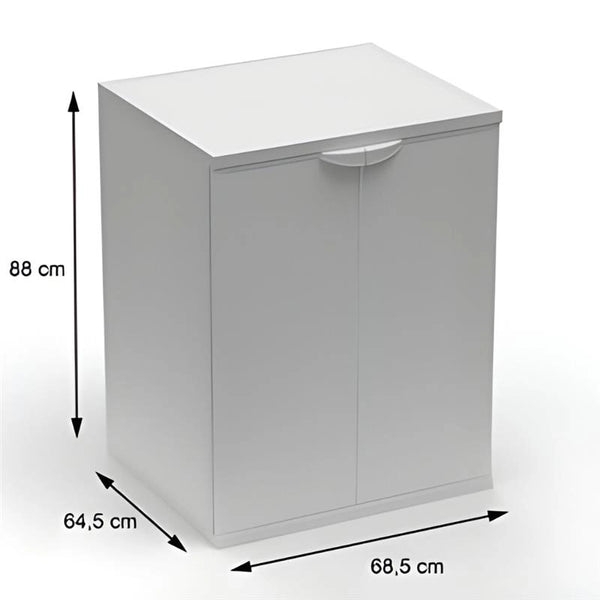 MOBILE COPRILAVATRICE IN RESINA PER ESTERNO-INTERNO 68,5X64X88 CM