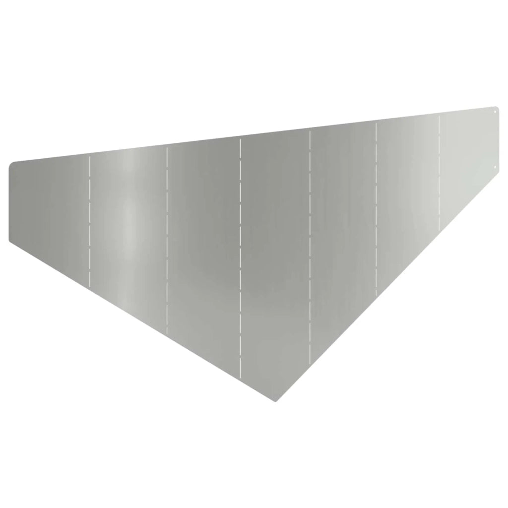 Bordura per Prato 4 pcs 100 x 45 cm Acciaio Argento 8008900