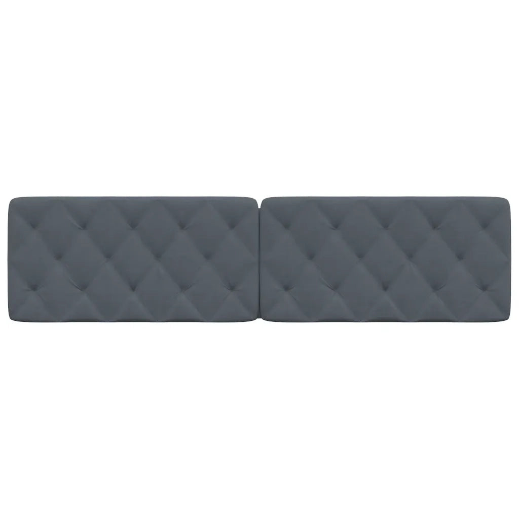 Cuscino Testiera Grigio Scuro 200 cm in Velluto CFW7401645