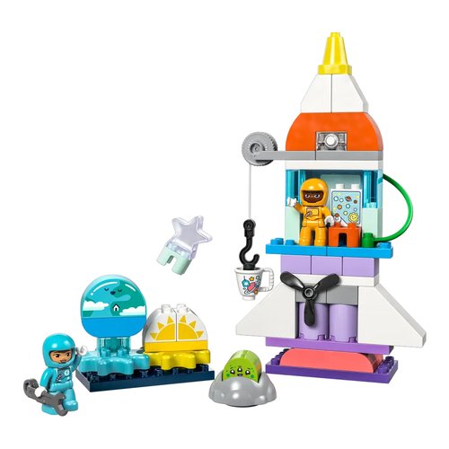 Costruzioni lego 10422 duplo town avventura dello space shuttle 3 in 1