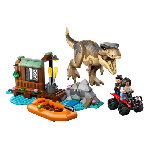 Costruzioni lego 76975 jurassic world fuga sul fiume dal t rex