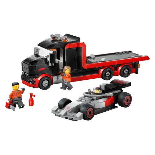 Costruzioni lego 60493 city formula1 display truck con auto da corsa a