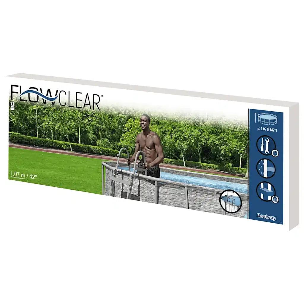 Bestway Scaletta per Piscina Flowclear a 4 Gradini 107 cm 93327