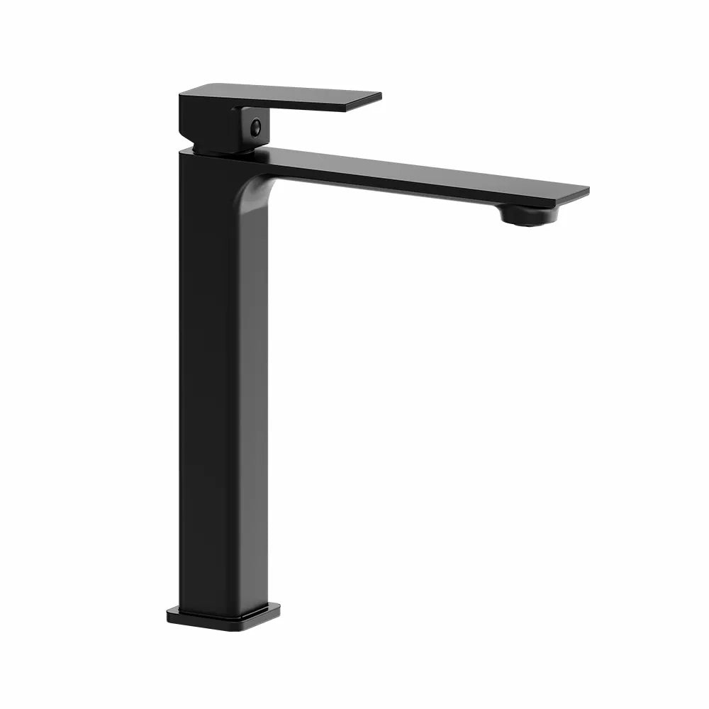 Set miscelatori: lavabo alto bidet senza scarico ed esterno doccia nero opaco | Ingrid