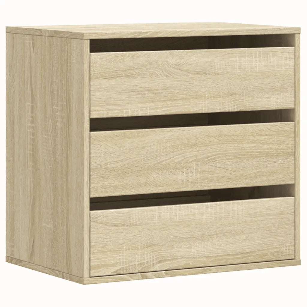 vidaXL Cassettiera Angolare Rovere Sonoma 60x41x58cm Legno Multistrato