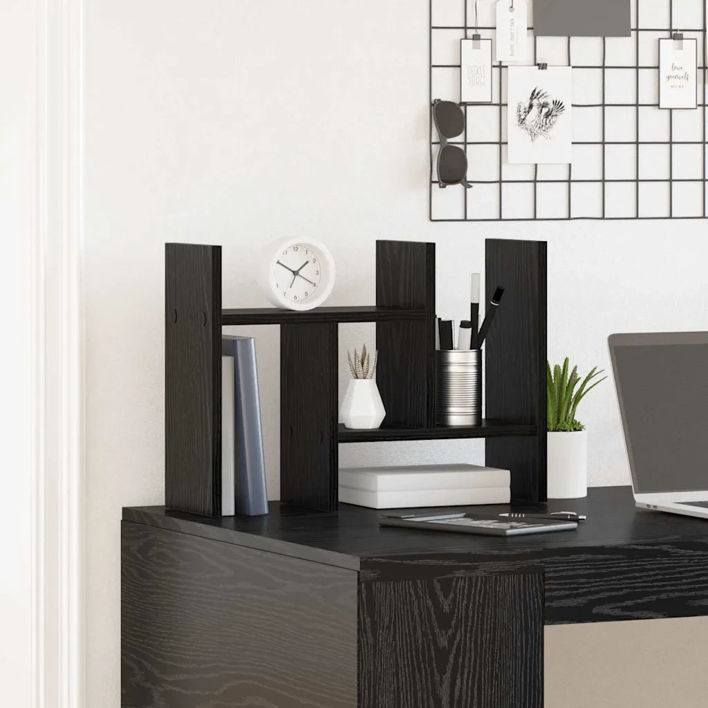 Organizzatore da scrivania Rovere Nero 50 x 15,5 x 35,5 cm 869205