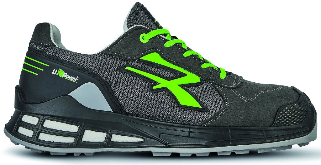 U-Power SCARPE ANTINFORTUNISTICA BASSE S1P SRC ESD REDPREMIUM EGON Col. Antracite Mis. 42