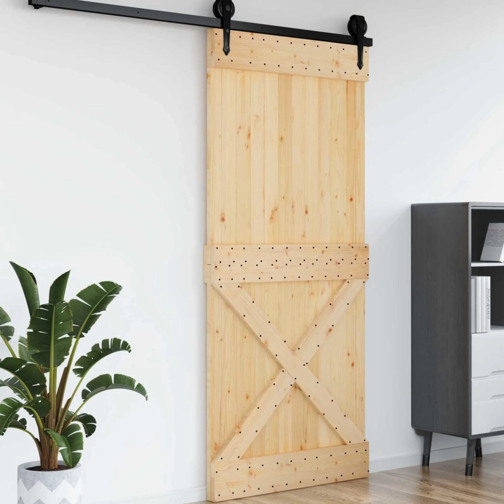 Porta NARVIK Naturale 100 x 210 cm Legno di pino solido
