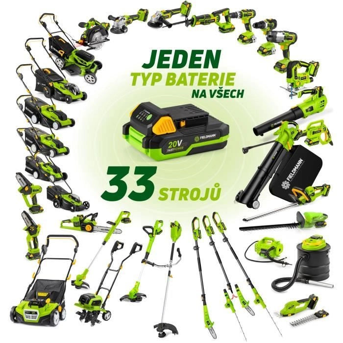 Decespugliatore a batteria - FIELDMANN - 20V - lunghezza di taglio 30 cm - Batteria e caricabatteria non inclusi