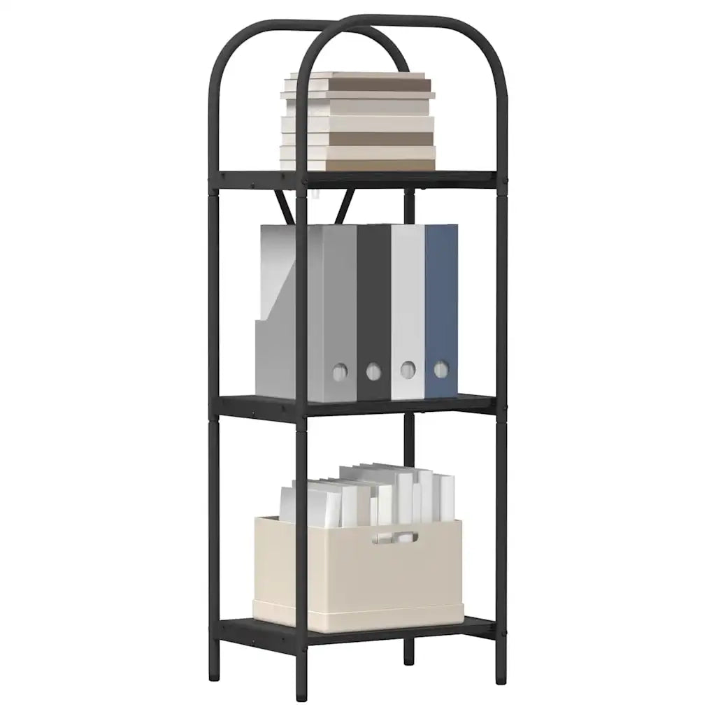 Libreria-Scaffale per Libri-Mobile di Stoccaggio Rovere Nero 40 x 30 x 109 cm Legno multistrato 766907