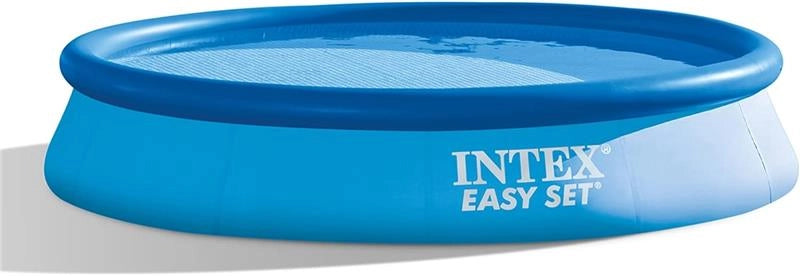 INTEX 28132NP – PISCINA FUORI TERRA EASY SET ROTONDA, POMPA FILTRO 2006 L/H, 5621 L, PVC, AZZURRO, 366X76 CM
