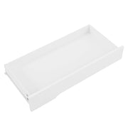 Mobile Scarpiera con 2 Ante e 2 Cassetti; Ripiani Regolabili; Piedini Dorati; Stile Moderno; in Pannello Truciolare; Bianco; 140??39??84 cm