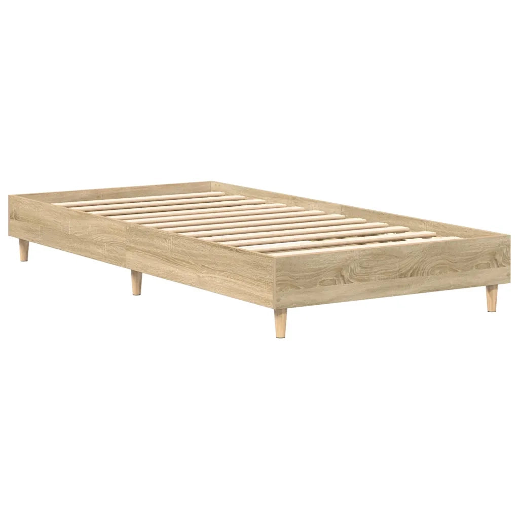 vidaXL Giroletto senza Materasso Rovere Sonoma 90x200 cm in Truciolato