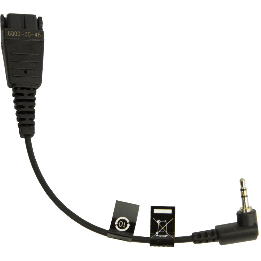 Jabra 8800-00-46 cavo audio 0,15 m qd 2.5mm jack nero