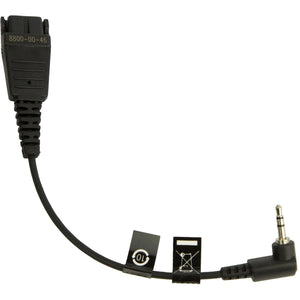Jabra 8800-00-46 cavo audio 0,15 m qd 2.5mm jack nero