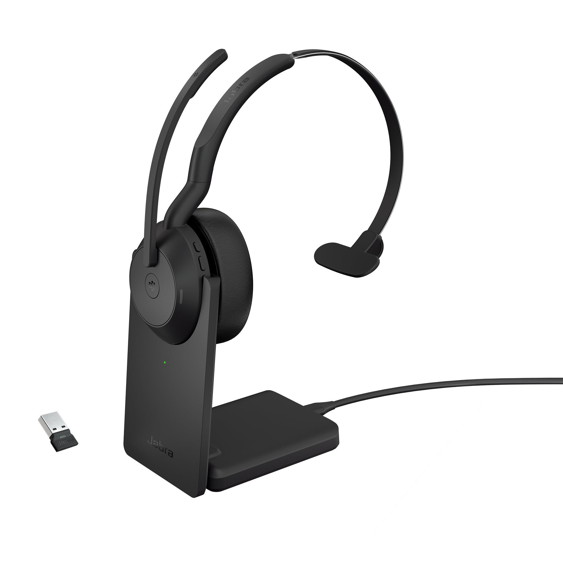Jabra 25599-899-989 cuffia e auricolare con cavo e senza cavo a padiglione ufficio bluetooth base di ricarica nero