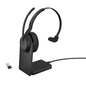 Jabra 25599-899-989 cuffia e auricolare con cavo e senza cavo a padiglione ufficio bluetooth base di ricarica nero