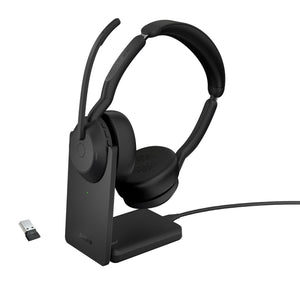 Jabra 25599-989-989 cuffia e auricolare con cavo e senza cavo a padiglione ufficio bluetooth base di ricarica nero