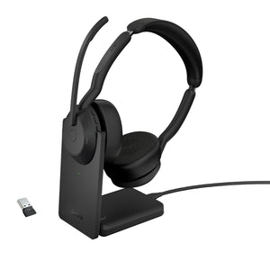 Jabra 25599-989-989 cuffia e auricolare con cavo e senza cavo a padiglione ufficio bluetooth base di ricarica nero