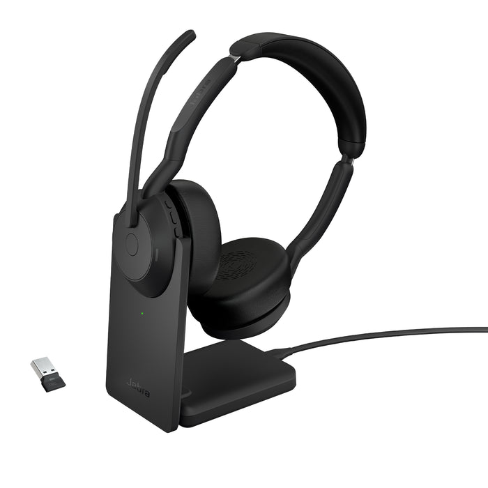 Jabra 25599-989-989 cuffia e auricolare con cavo e senza cavo a padiglione ufficio bluetooth base di ricarica nero