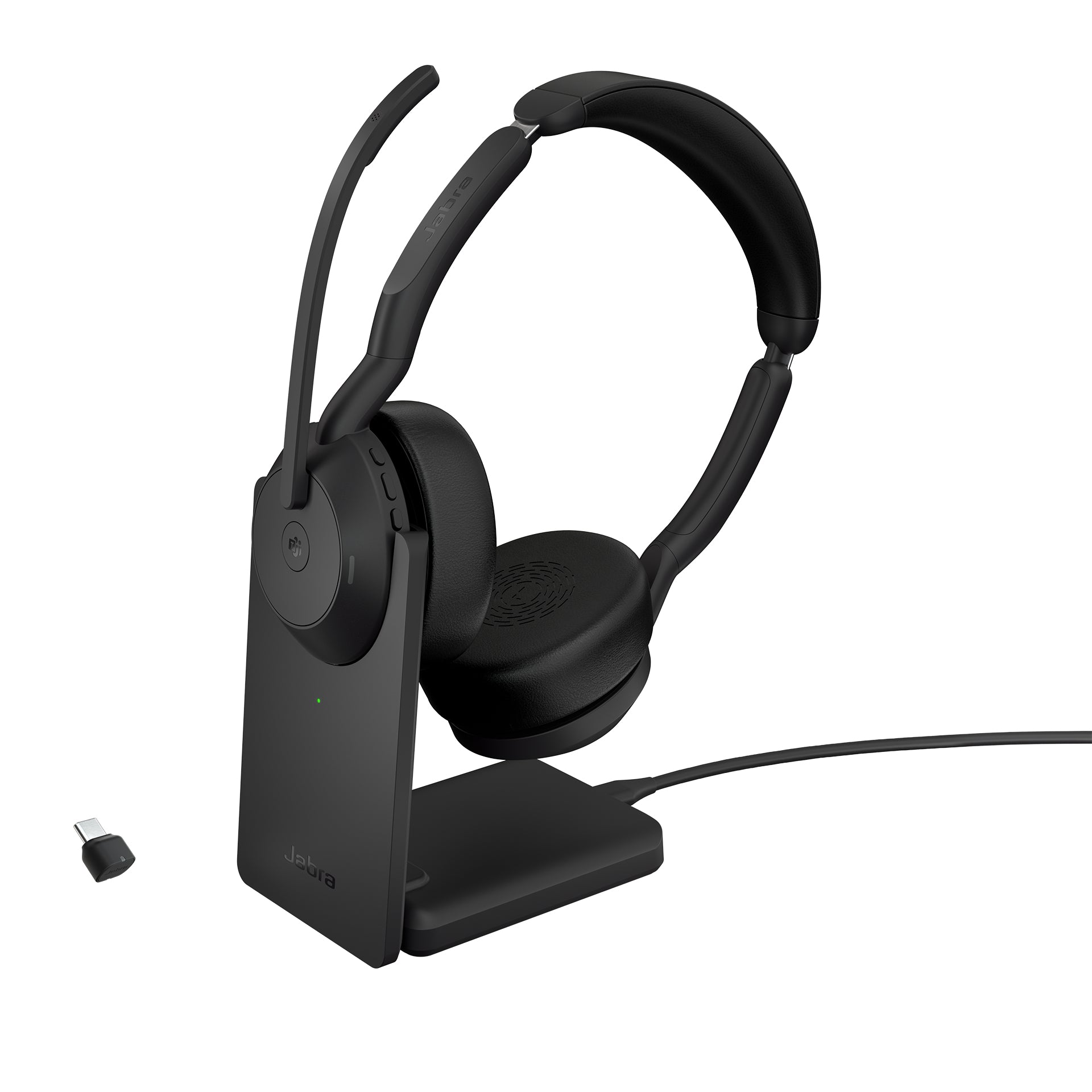 Jabra 25599-999-889 cuffia e auricolare con cavo e senza cavo a padiglione ufficio bluetooth base di ricarica nero