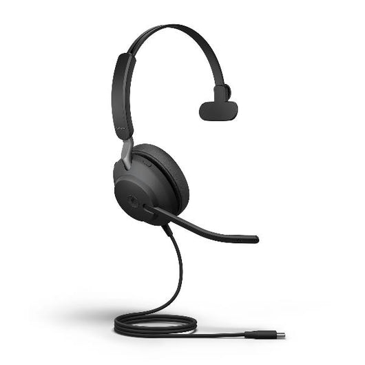 Jabra evolve2 40 se auricolare cablato a padiglione musica e chiamate usb tipo-c nero - 24189-899-899
