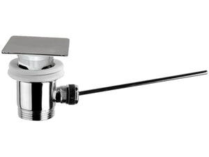 Scarico automatico con tappo grande quadrato piatto a copertura totale della piletta