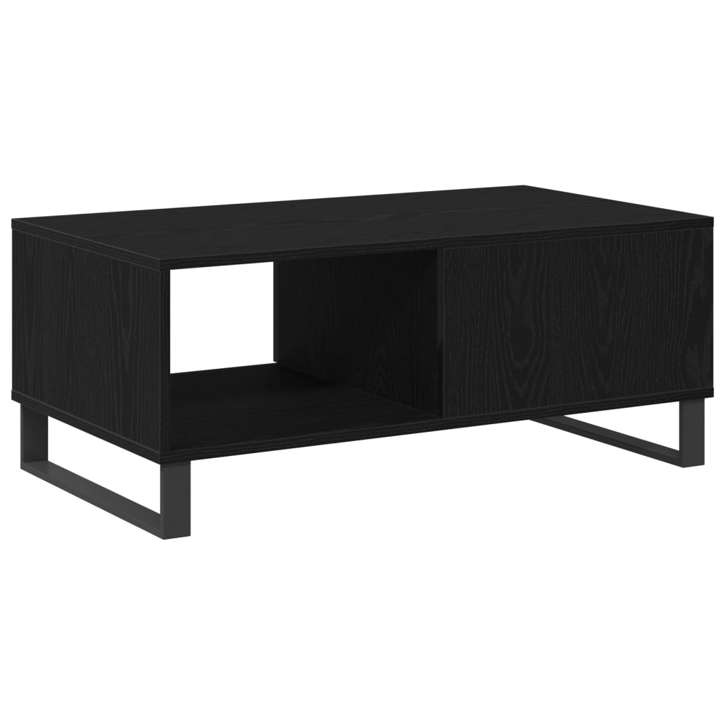 Tavolino da caffÃ¨  Nero Rovere 90x50x36,5 cm Legno ingegnerizzato