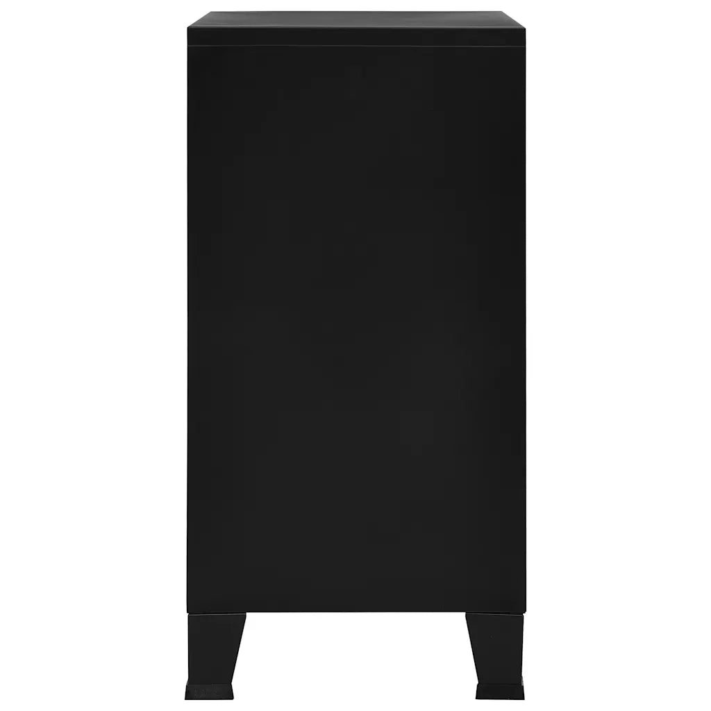Armadio Classificatore Industriale Nero 75x40x80 cm in Acciaio 145358