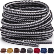 Viti di Acciaio - Viti Extra Resistenti e Durature per Stivali, Stivali da Lavoro e Stivali da Campeggio (Grigio/Nero, 91 cm)