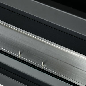 Camino a Bioetanolo da Incasso 100x30x55 cm Bruciatore 2,4L Nero