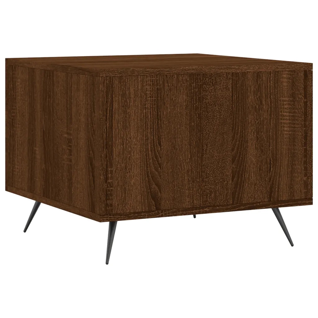 Tavolino da salotto | Tavolino da caff¨¨ | Tavolino da Soggiorno Rovere Marrone 50x50x40cm Legno Multistrato