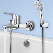 Rubinetto con doccia a mano - Cromo - Ottone - 1 pezzo