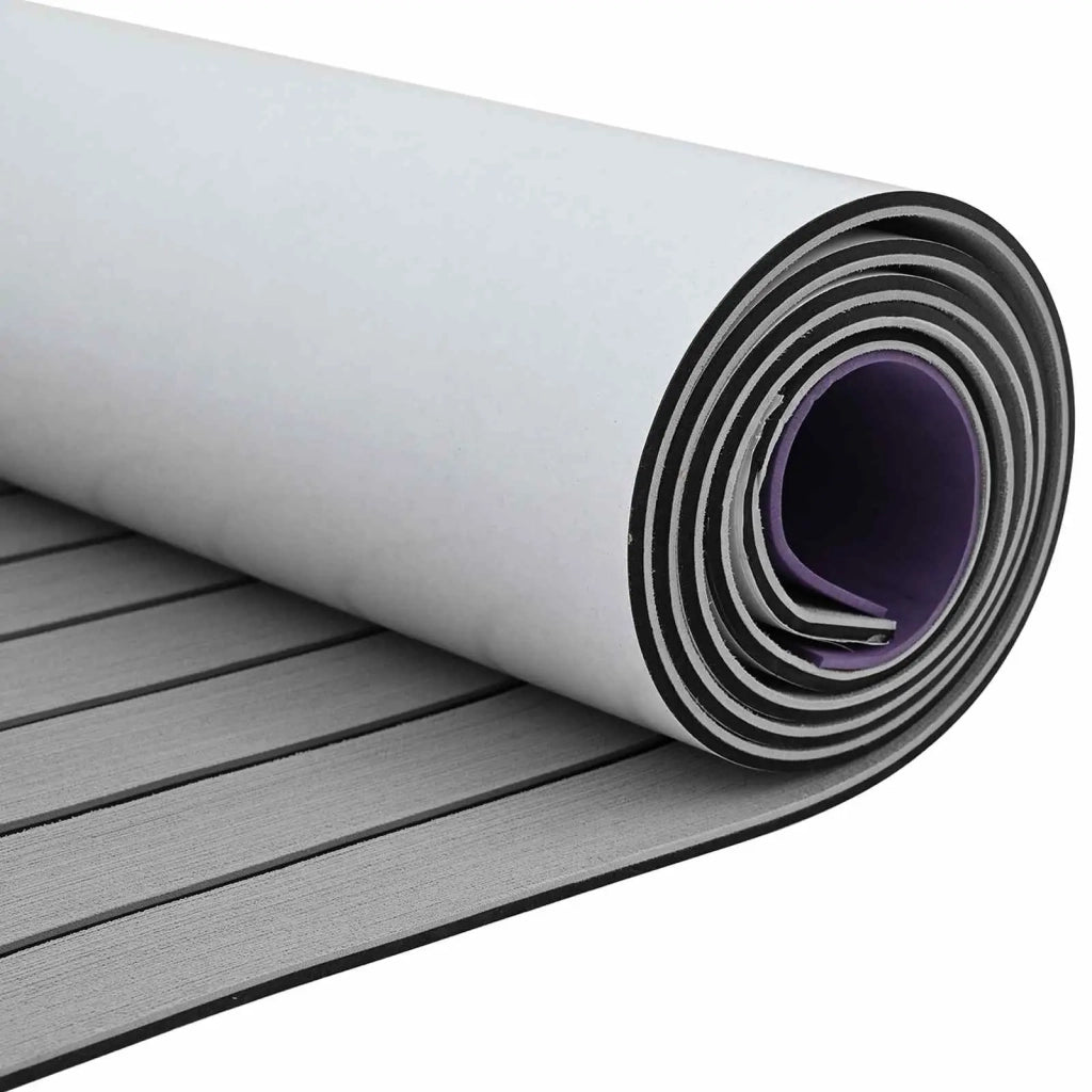 Tappetino per Barche Grigio Chiaro e Nero 240 x 60 cm EVA