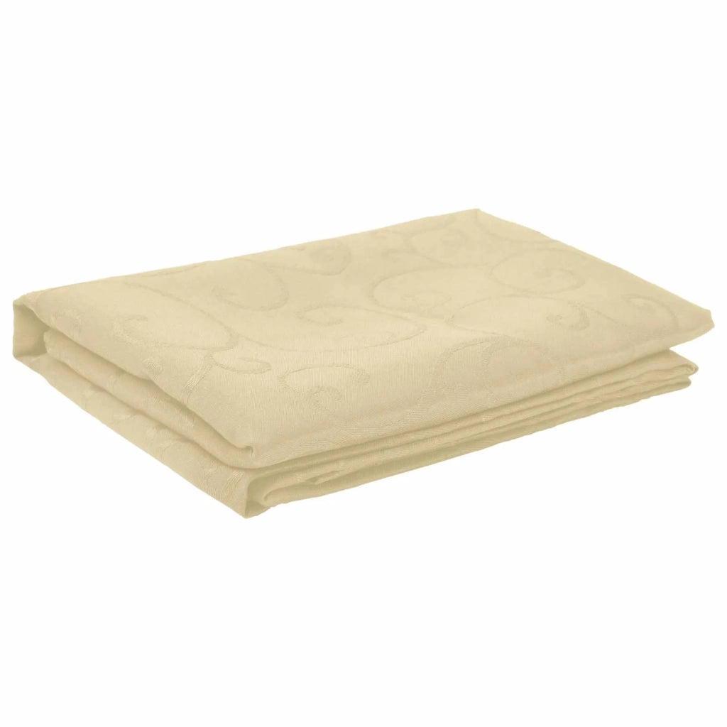 Tovaglia da Tavolo Rettangolare Bianco Crema 110 x 140 cm 42040069