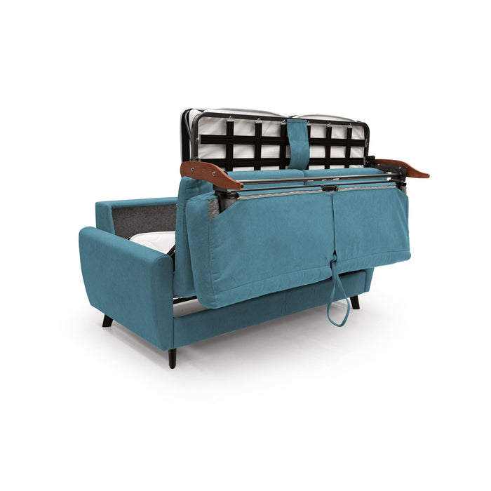 Callisto Divano letto matrimoniale 168 cm azzurro