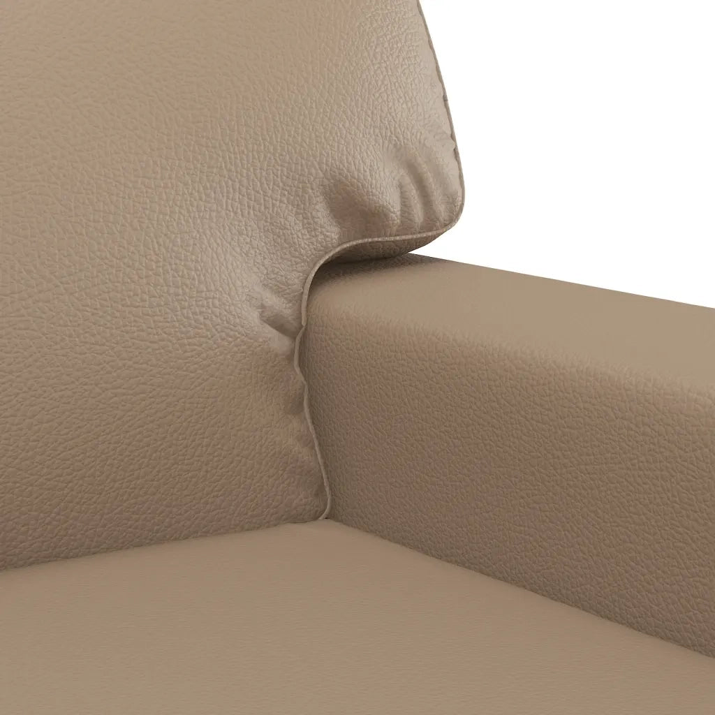 Set di Divani 3 pz Cappuccino in Similpelle