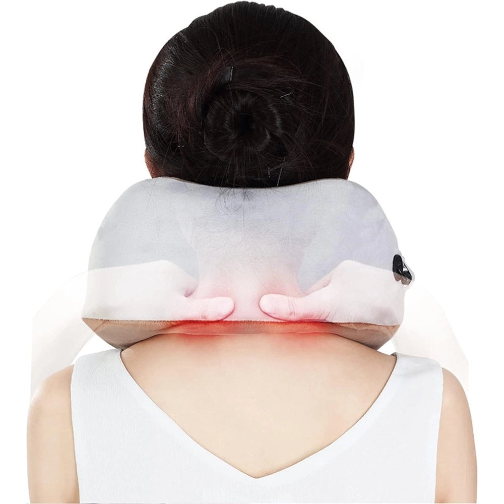 Trade Shop - Massaggiatore Elettrico Massaggio Cervicale Spalla Cuscino Massaggiante Relax Muscolare -