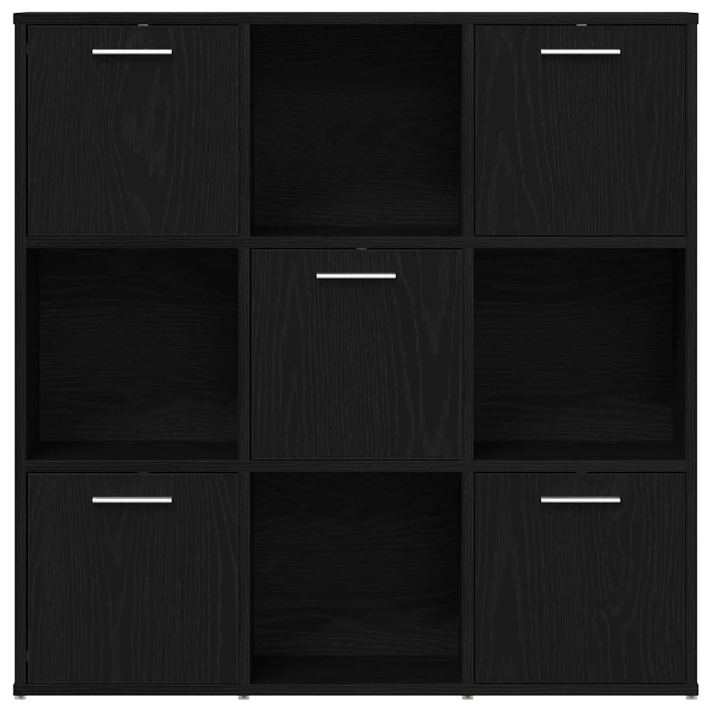 vidaXL Libreria Rovere Nero 90x28x90 cm in Legno Multistrato