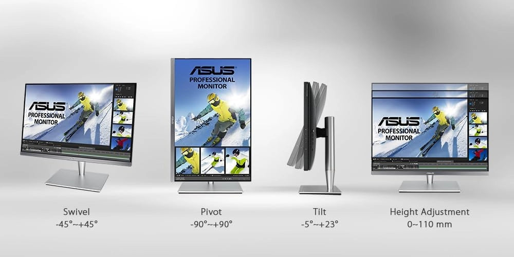 ASUS PA24AC 24" (24.1") (16:10) Monitor Professionale, 1920 x 1200, IPS, 100 % sRGB, △E< 2, DisplayHDR 400, DP over USB-C, DP, HDMI, USB 3.0