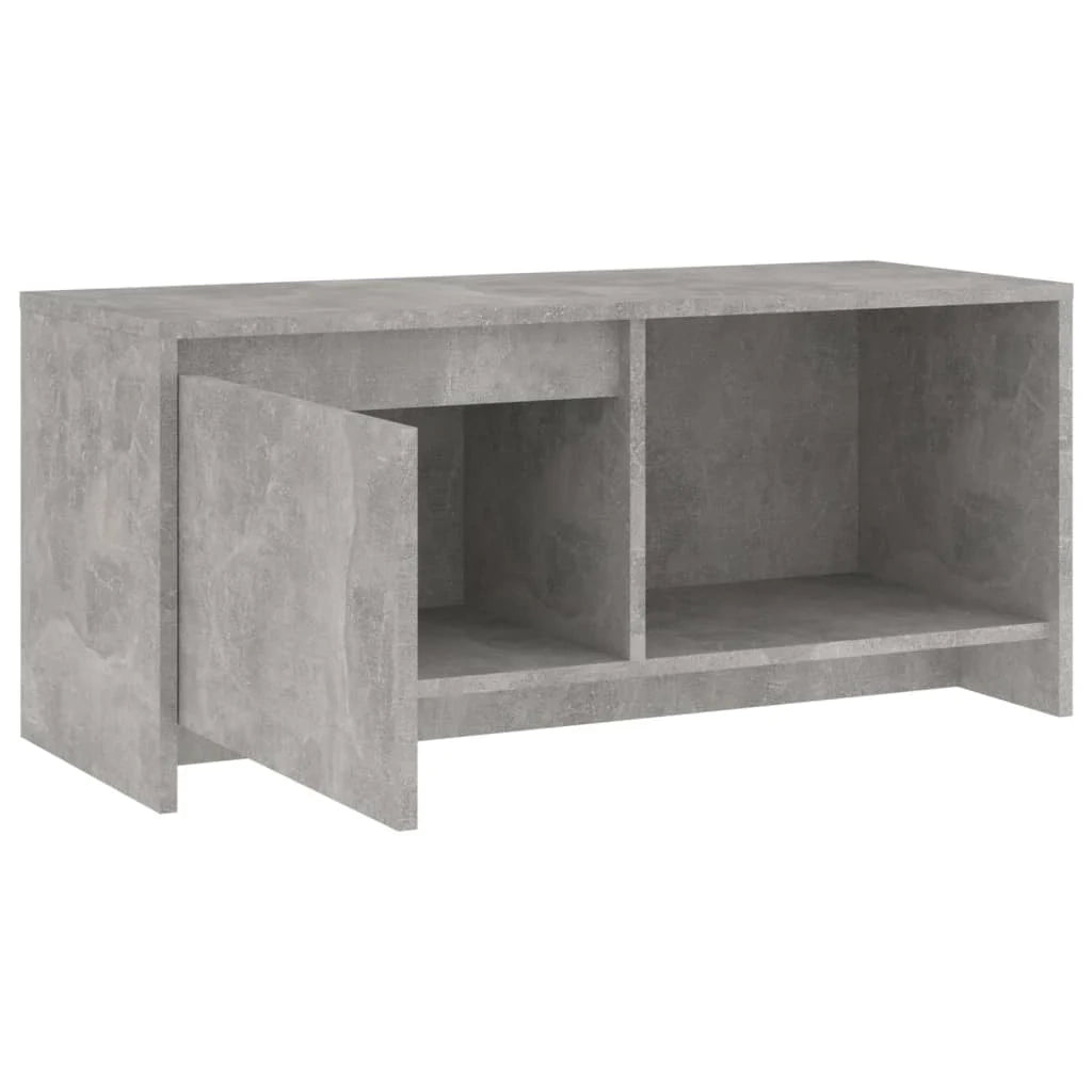 Mobile TV multimediale mensola TV credenza TV sala da pranzo soggiorno camera da letto 90 x 35 x 40 cm legno ingegnerizzato grigio 02_0026350