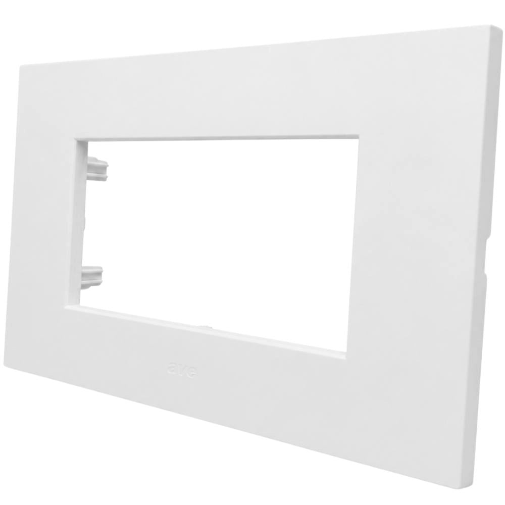 Placa in tecnopolimero smart easy s44 per serie civile *** colore bianco opaco, numero posti 7 moduli, confezione 1
