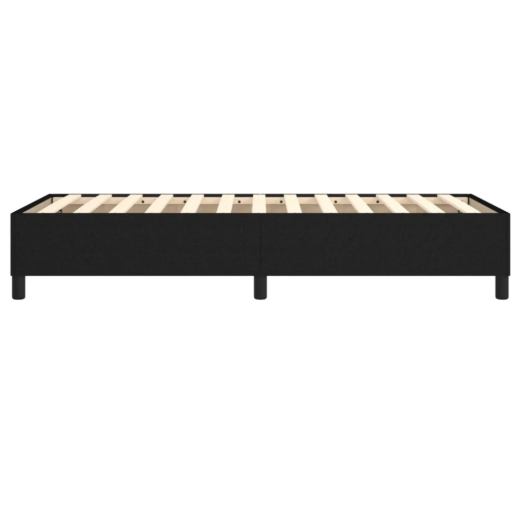 Struttura Letto a Rete a Molle Nero 90x190 cm in Tessuto 3120824