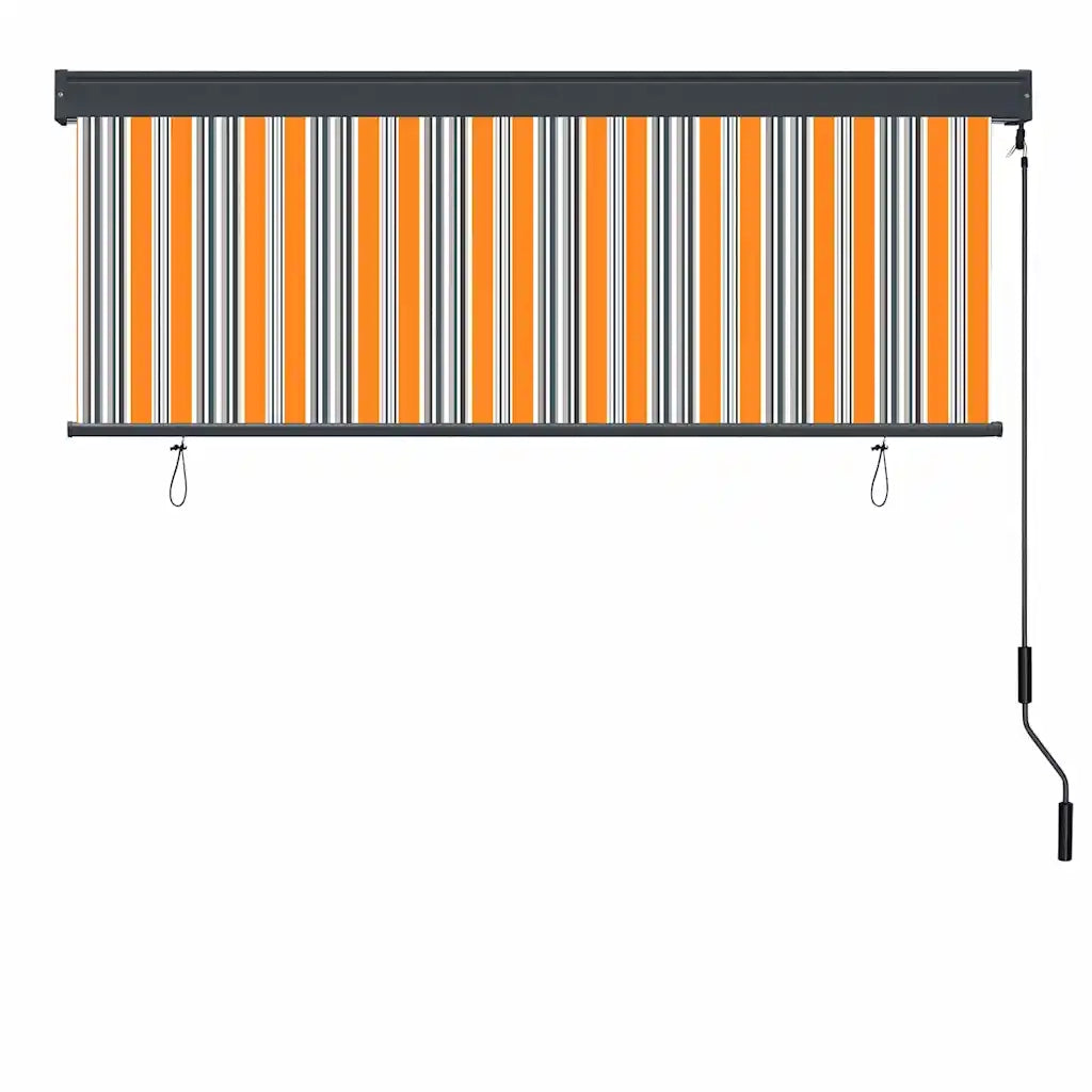 Tenda a rullo | Tenda avvolgibile Giallo e Blu 180 x 250 cm Tessuto e Alluminio