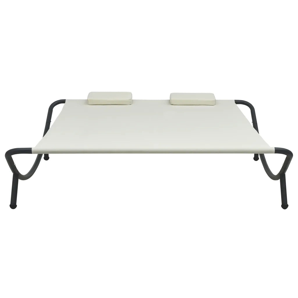 Lettino da Esterno in Tessuto Crema CFW5429918