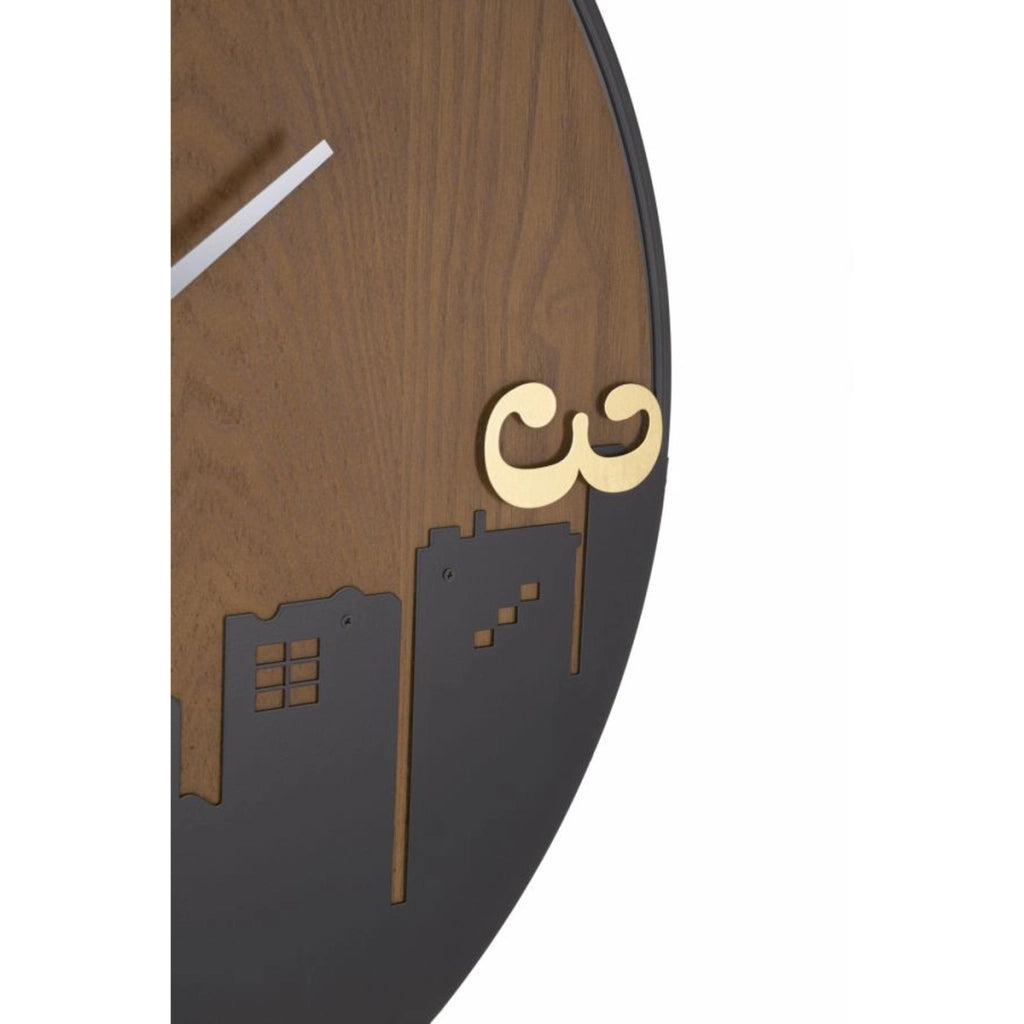 Orologio da Parete VKH253, Marrone, Metallo, 60x2x60 cm