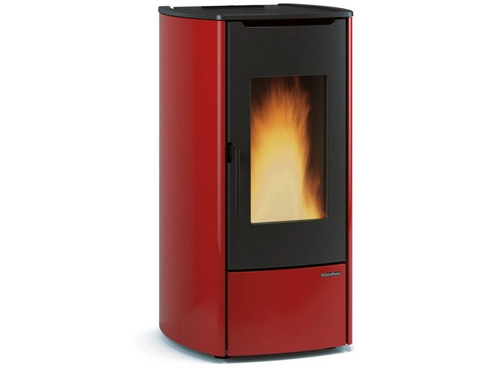 1pz extraflame termostufa a pellet marina idro h11 col. bordeaux cod:ferx.vit53849