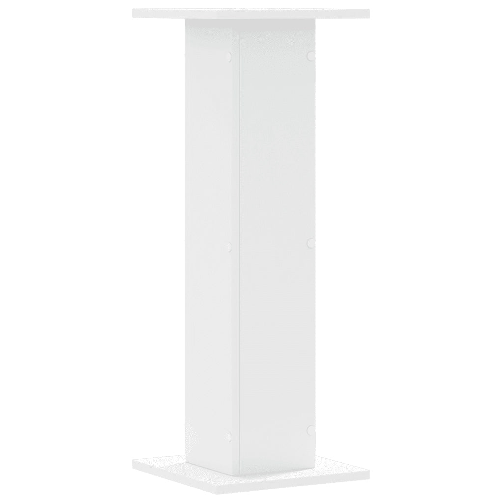 Supporti per Piante 2 pz Bianchi 30x30x80 cm Legno Multistrato 3307864