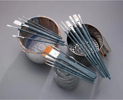 Set di pennelli professionali per acquerello - 6 pezzi - manico lungo